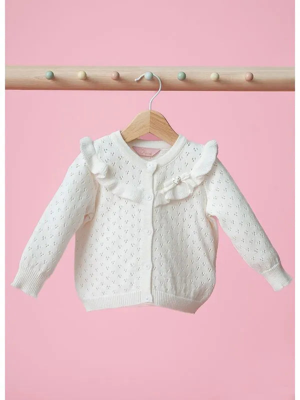 Casaco Tricot Rendado - Pituchinhus