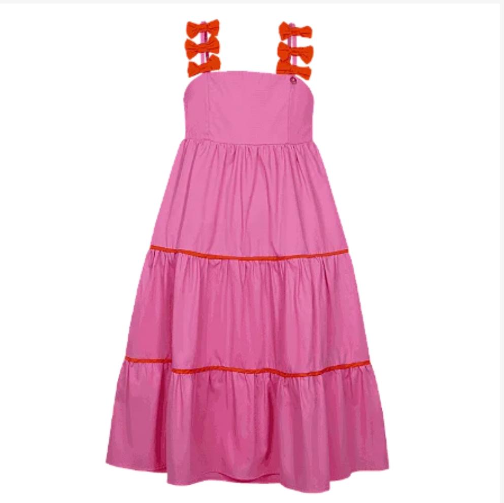 VESTIDO GALLES ROSA CHICLETE