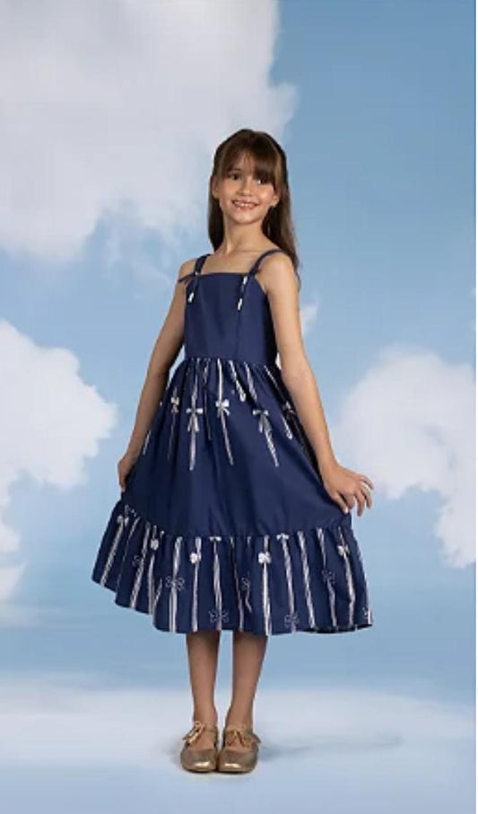 VESTIDO BARRADO A MAGIA DAS FITAS