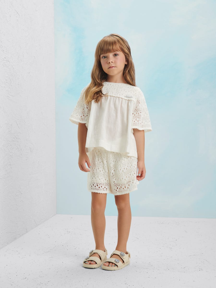 Conjunto Blusa e Short Off White - Animê