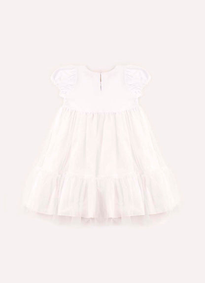 Vestido Cotton Tule com Brilho - Pituchinhus