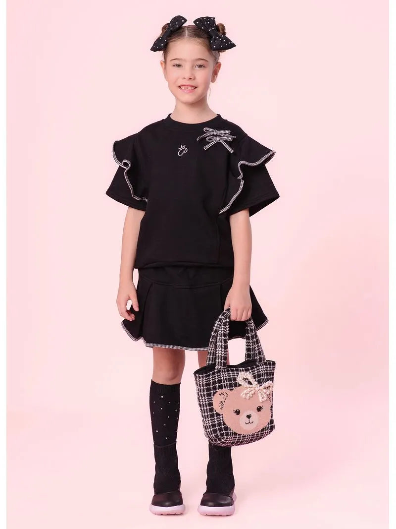 Saia Short Moletom Pregas - Pituchinhus