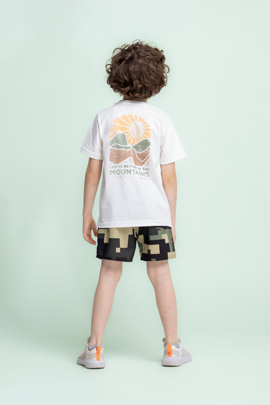 Camiseta Estampanda Mountains- KingEJoe