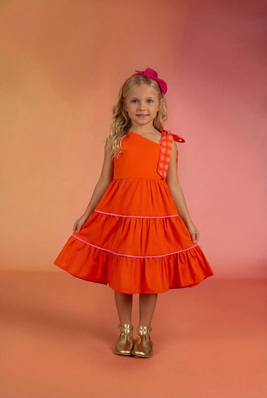 VESTIDO GALLES LARANJA