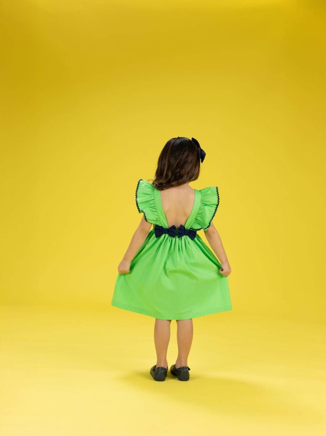 VESTIDO LISO VERDE