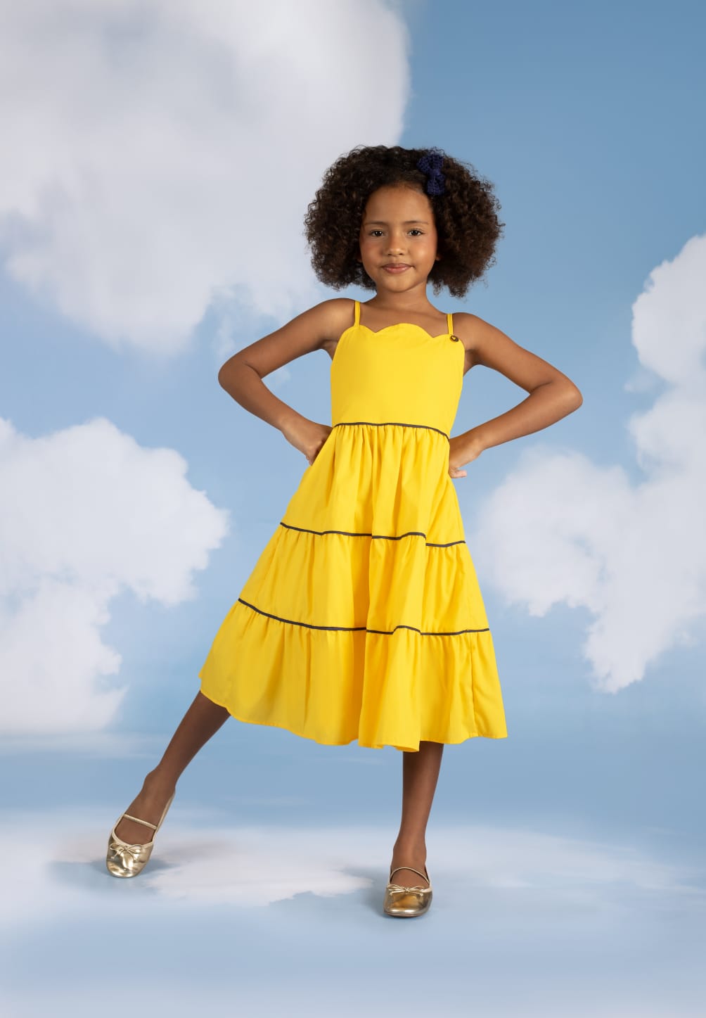 VESTIDO GALLES AMARELO