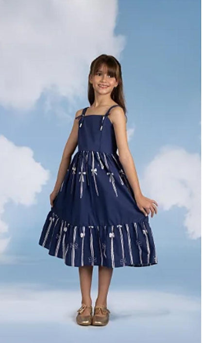 VESTIDO BARRADO A MAGIA DAS FITAS