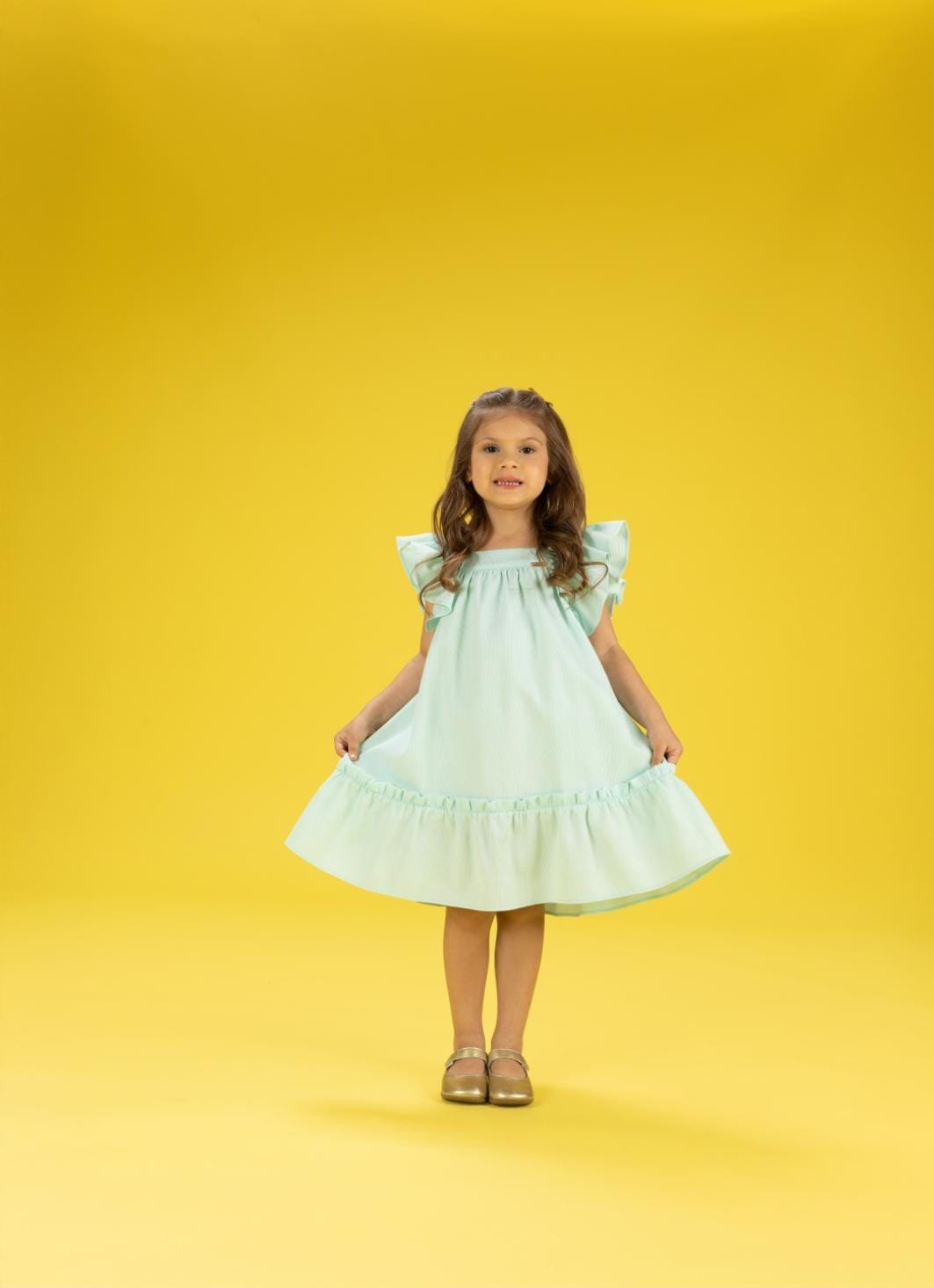VESTIDO DONATO VERDE ÁGUA