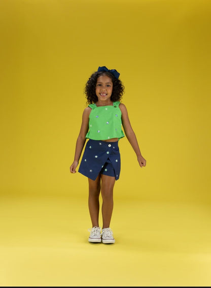 CONJUNTO MINI PLANETAS AZUL E VERDE