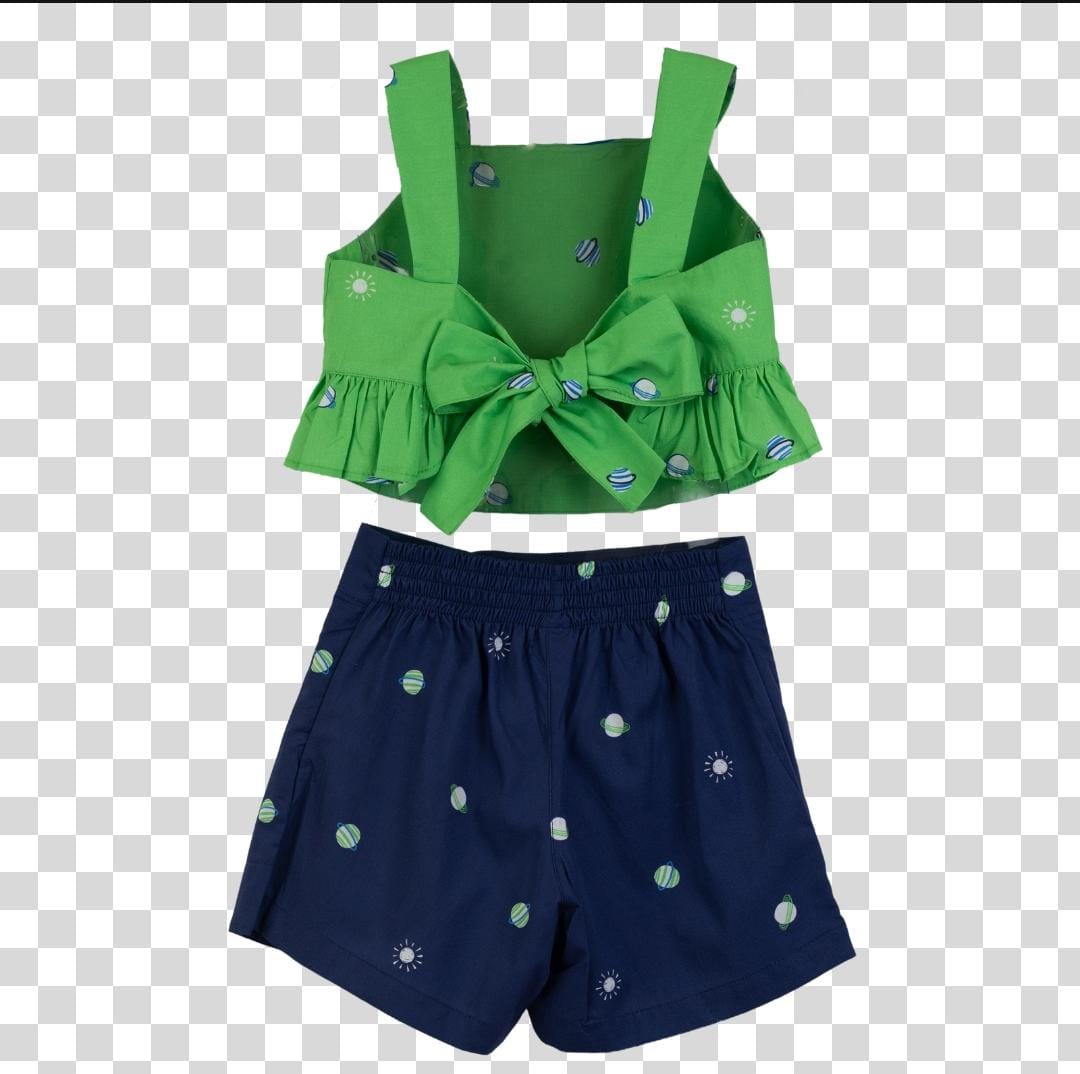 CONJUNTO MINI PLANETAS AZUL E VERDE
