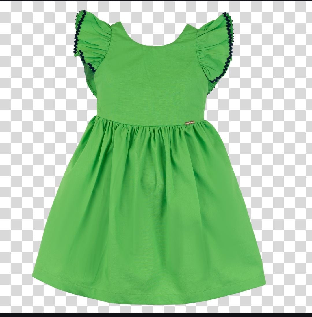 VESTIDO LISO VERDE