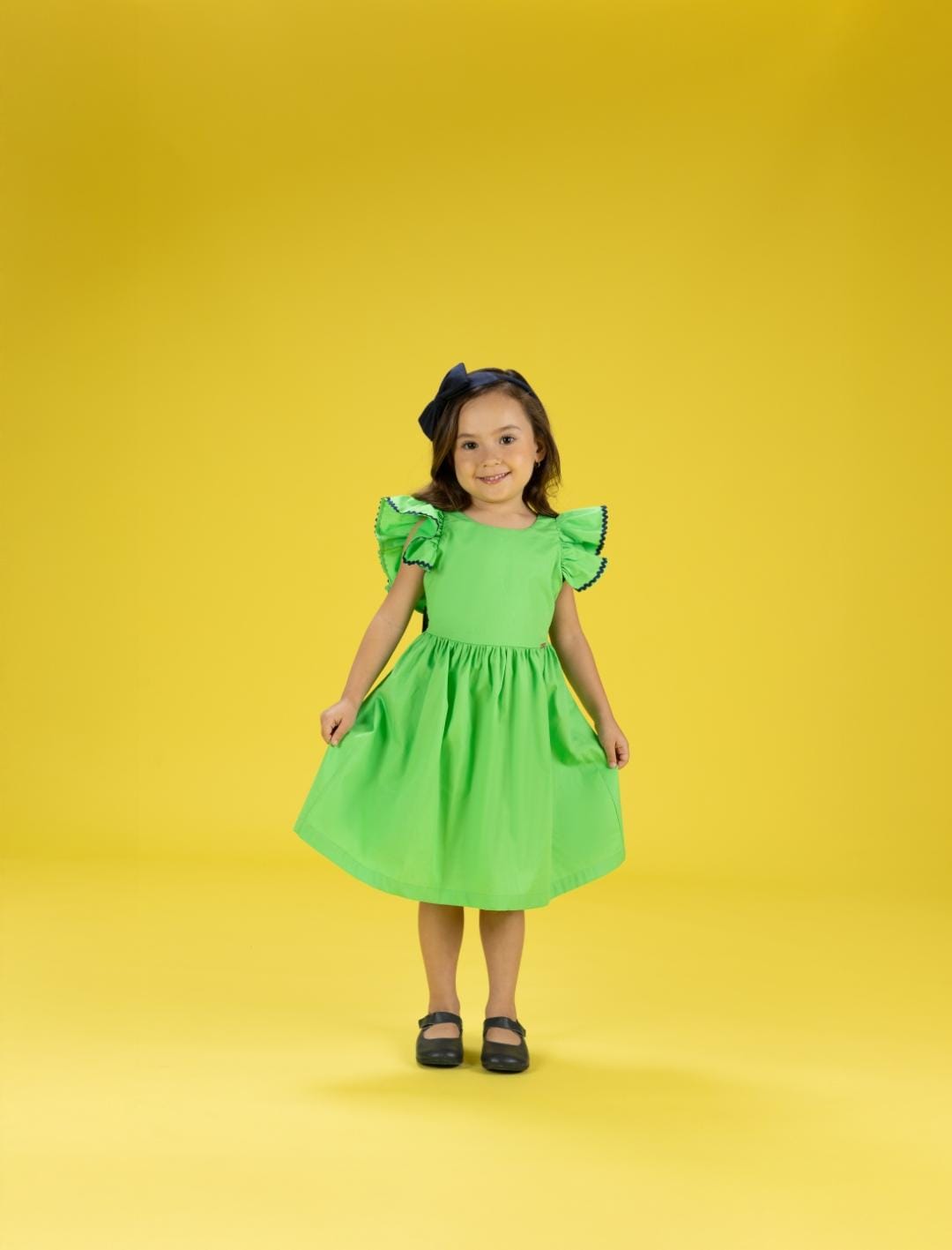 VESTIDO LISO VERDE
