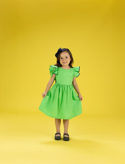 VESTIDO LISO VERDE