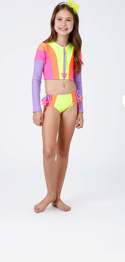 BIQUINI CROPPED ML KIDS GIOVANA  APLIC L SPIRIT