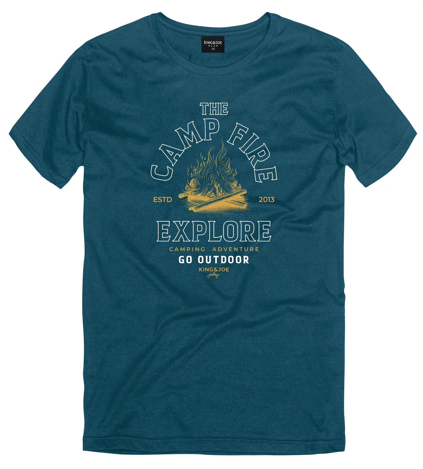 Camiseta Estampada Camp Fire - KingeJoe